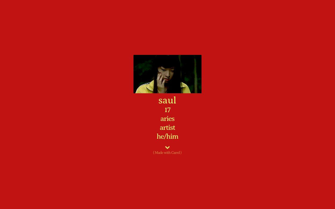Carrd profile picture for @saul